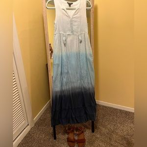 Tommy Bahama - Ombré Sleeveless Maxi Dress -Beach Vacation, Summer Party, Cotton